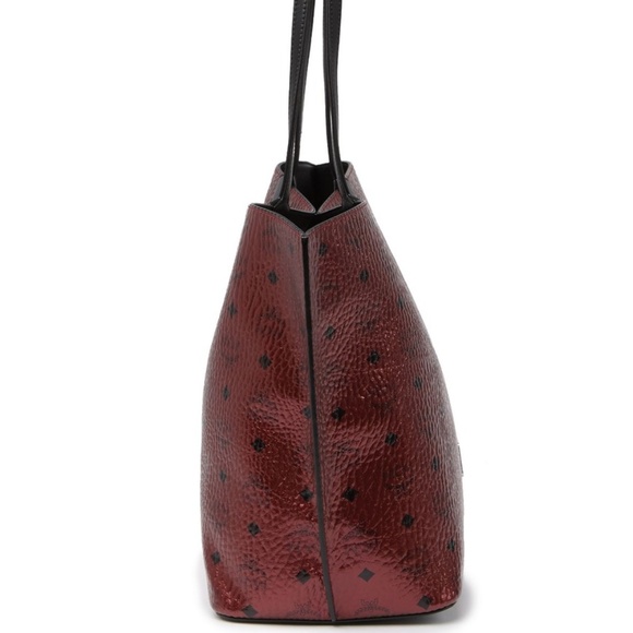 MCM Medium Spot Visetos Leather Tote Shopper - Picture 5 of 8